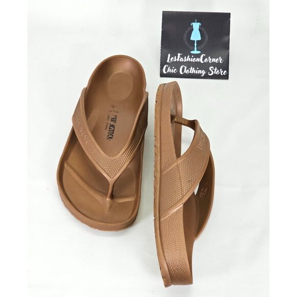 Birkenstock Men's Metallic Copper Honolulu EVA Slip-On Sandals Sz 11 Wo's 13 055 - Picture 9 of 16